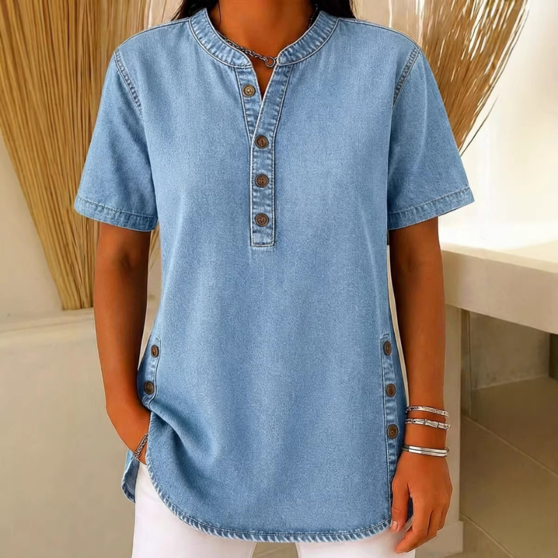 Livia | Stylish & Comfortable Button-up Blouse