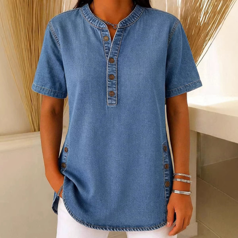 Livia | Stylish & Comfortable Button-up Blouse