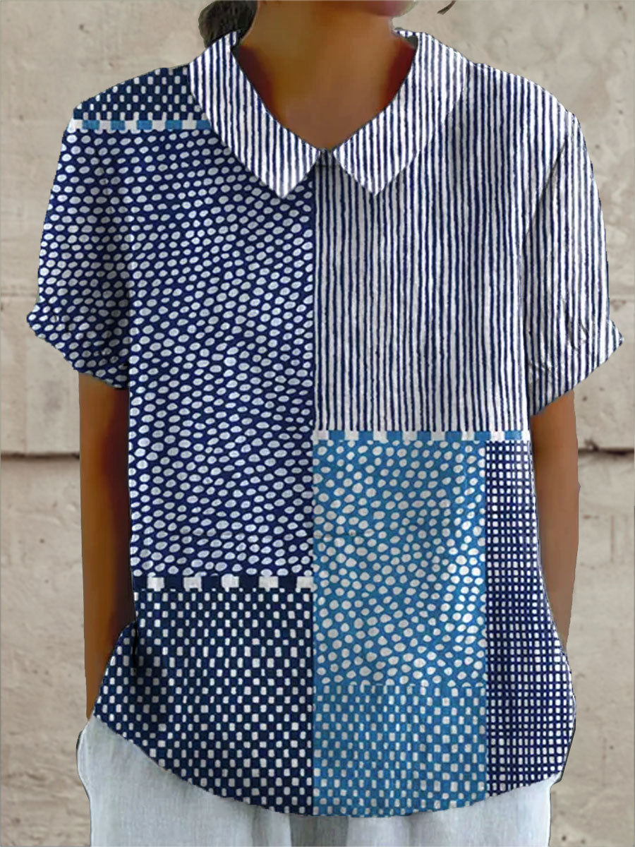 Ella | Patchwork Shirt Relaxed Fit