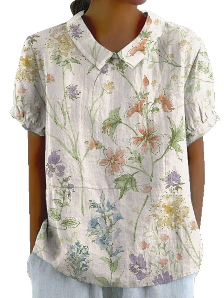 Chloe | Delicate Wildflower Shirt Relaxed Fit