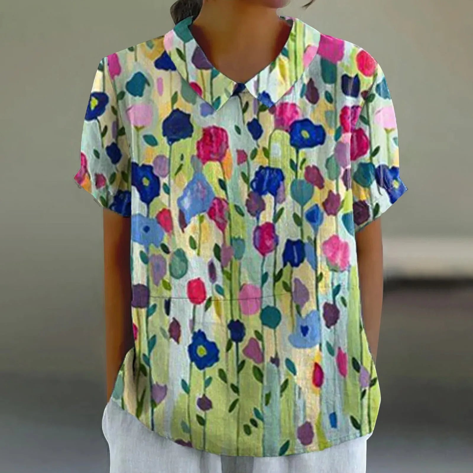 Mila | Vibrant Floral Shirt Relaxed Fit