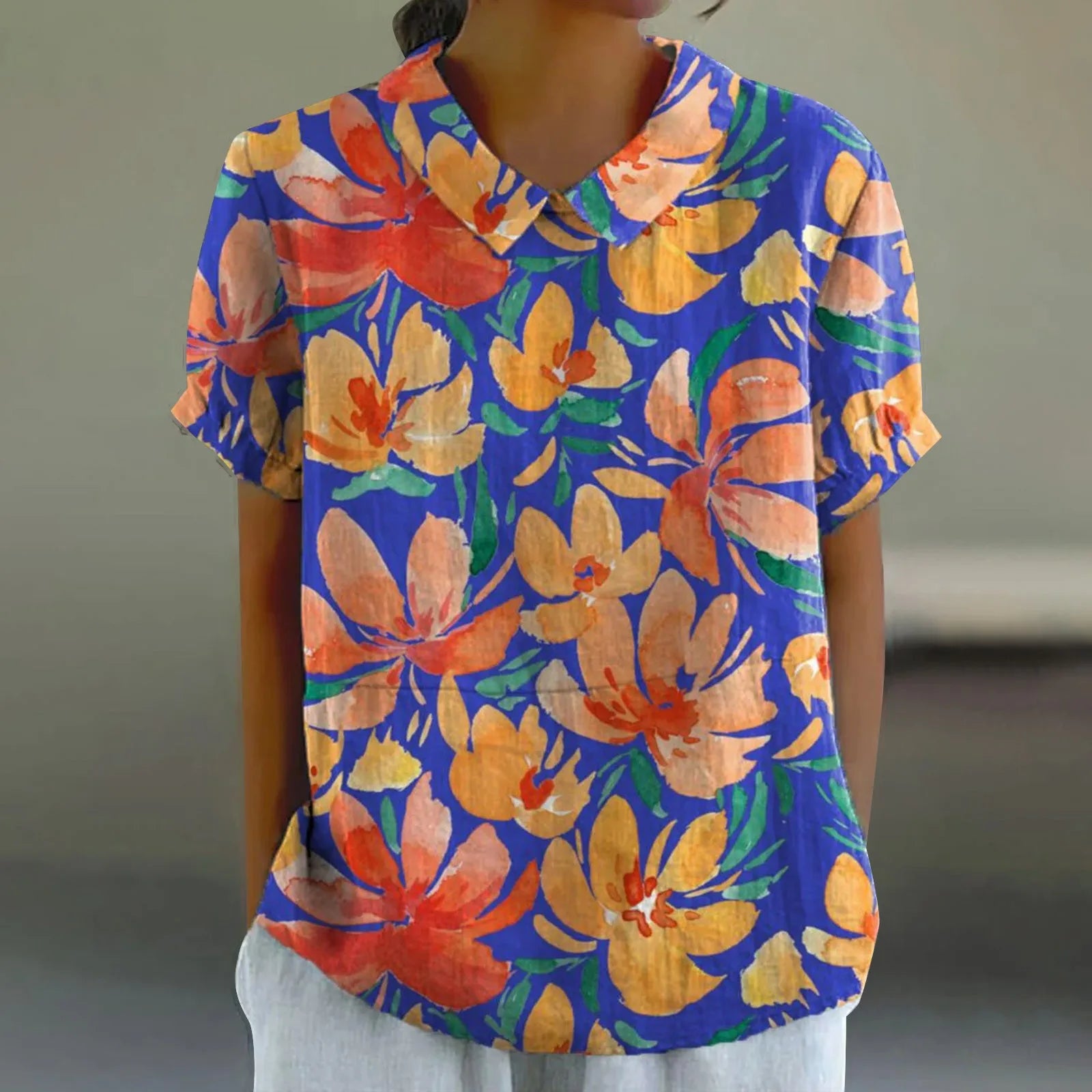 Mila | Vibrant Floral Shirt Relaxed Fit