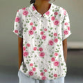Mila | Blush Rose Print Shirt Relaxed Fit