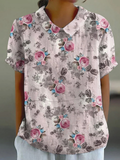 Mia | Soft Pastel Blossom Shirt Relaxed Fit