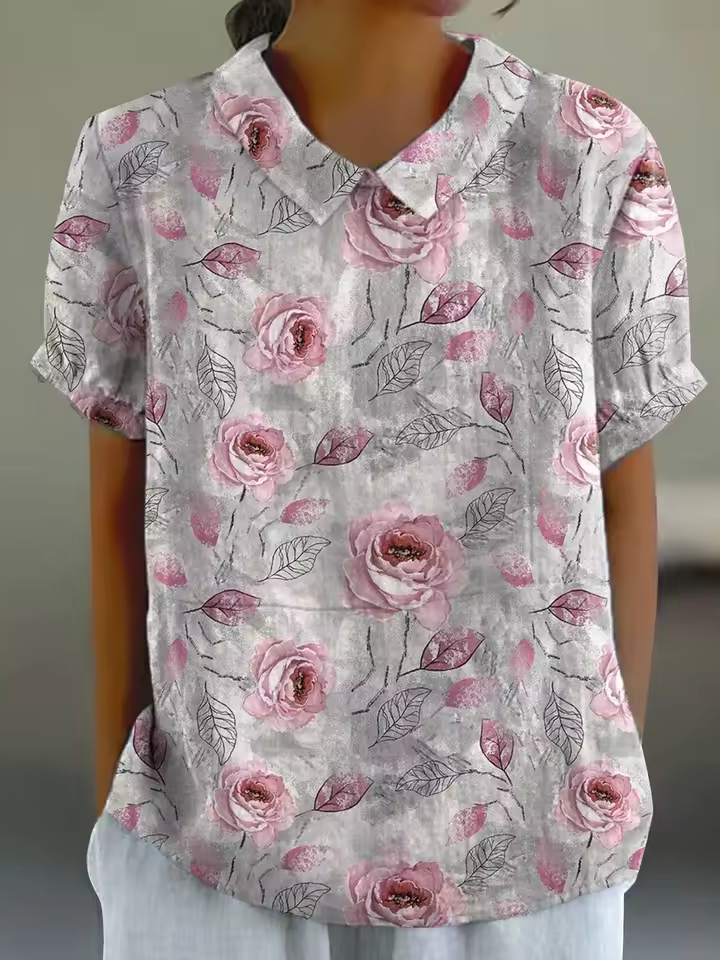 Emma | Soft Blossom Shirt Relaxed Fit