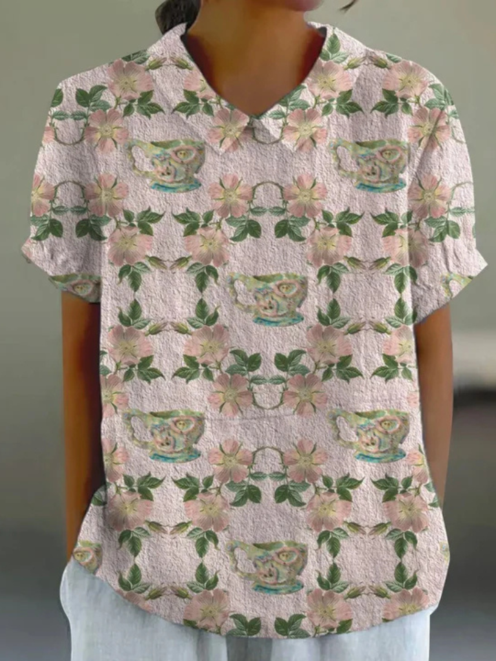 Cleo | Vintage Floral Shirt Relaxed Fit