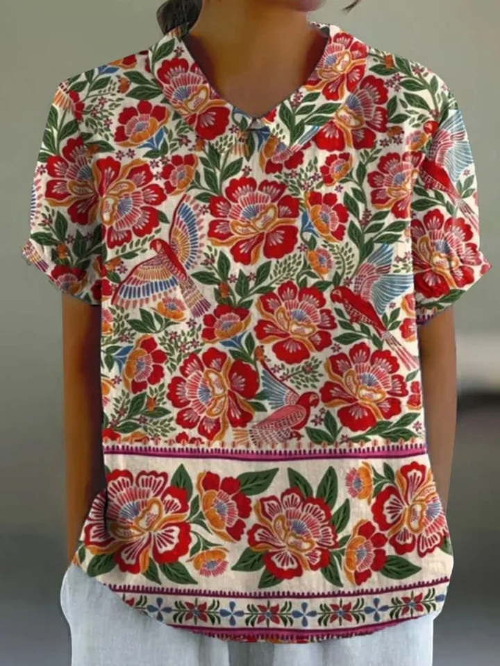 Stella | Floral Print Shirt Relaxed Fit