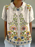 Mira | Vibrant Floral Blouse Relaxed Fit