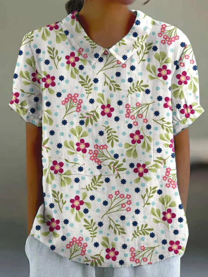 Mila | Whimsical Floral Shirt Relaxed Fit