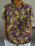 Mila | Berry Vine Blouse Relaxed Fit