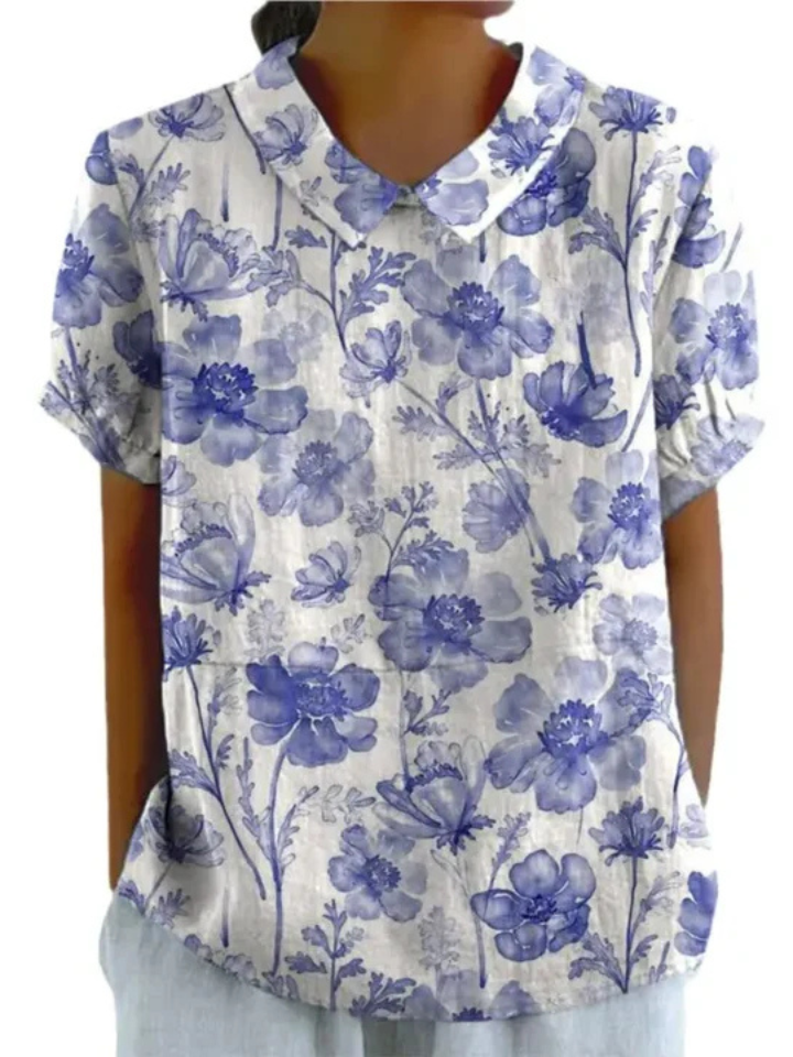 Mira | Blue Blossom Top Relaxed Fit